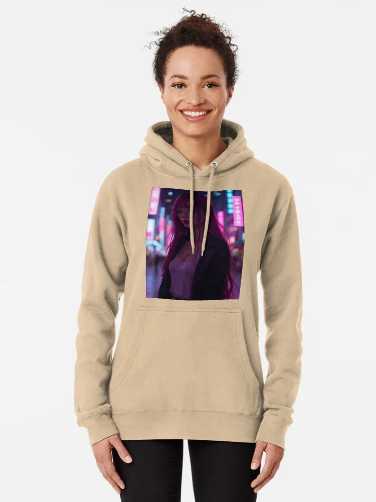 Anime Girl Neon Classic T-Shirt