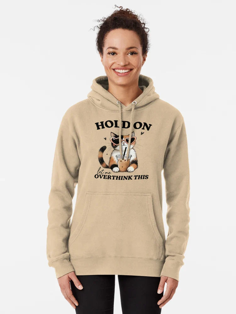 Hold On    Let me Overthink This   Kitten   Cat   Feline Classic T-Shirt