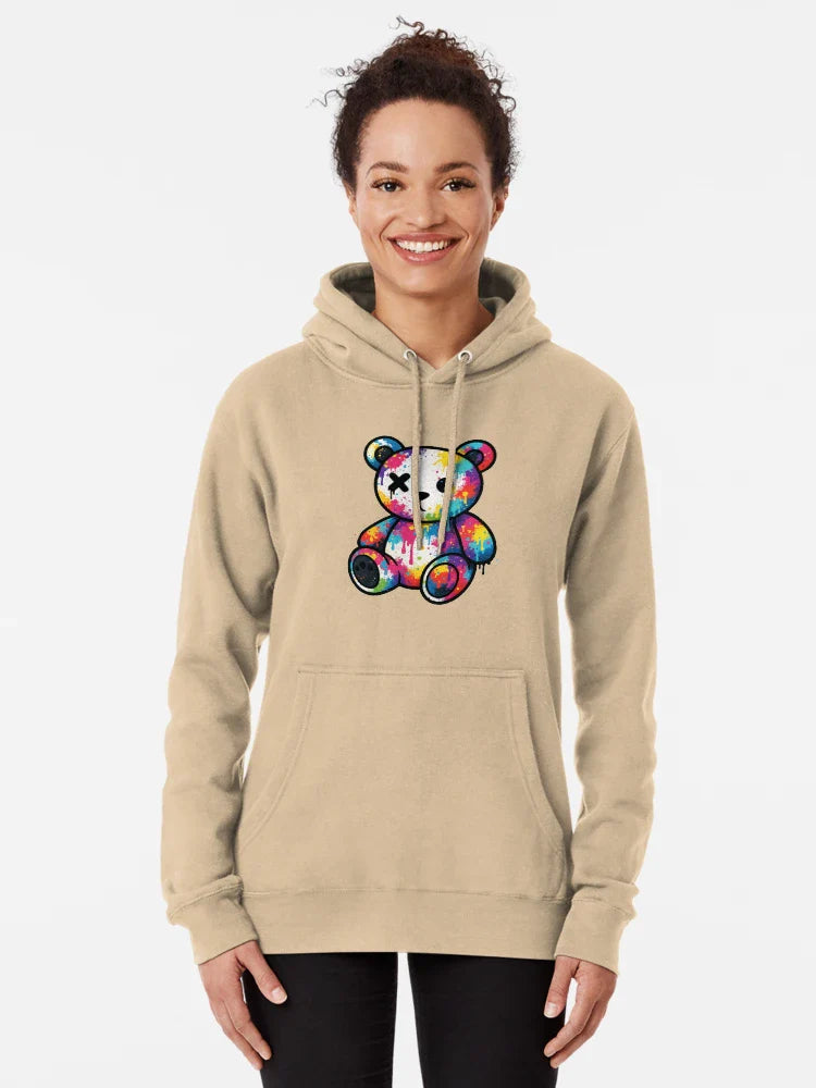 Graffiti Splash Teddy Bear â€“ Dripping Color Pop Art Toy â€“ Urban Plush Graff Style Classic T-Shirt
