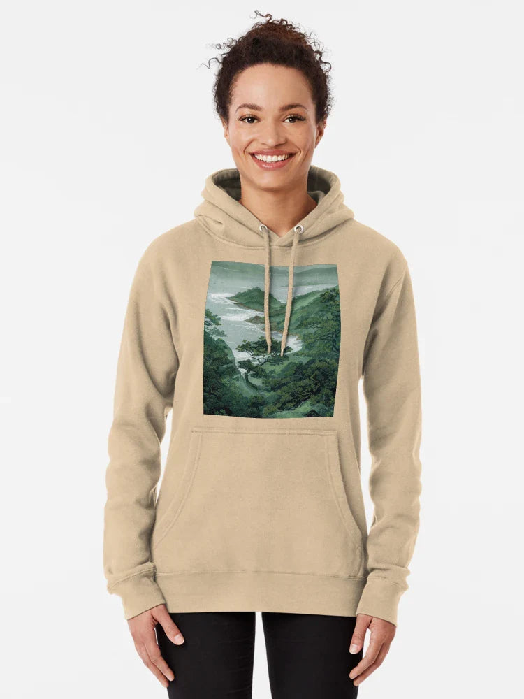 Japanese Coastal Wall Art Forest Print Sage Green Wabi Sabi Painting japandi Art chinoiserie poster extra large wall art Classic T-Shirt