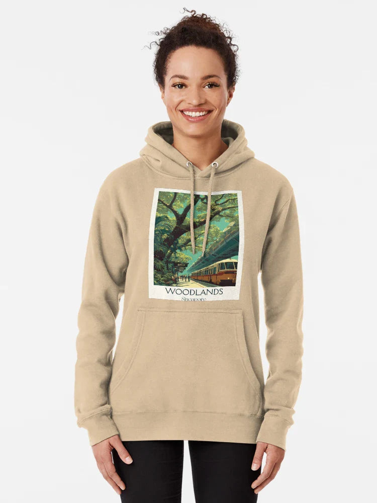 Woodlands Poster – Forest Canopy & MRT Motion Classic T-Shirt