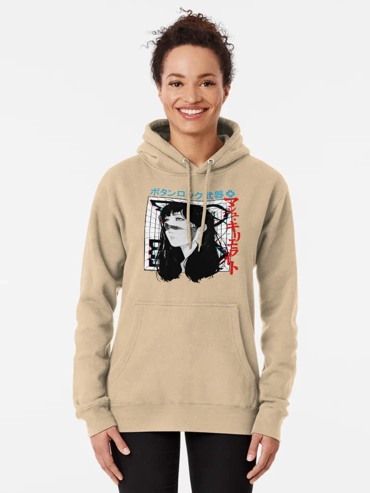 Cyberpunk Cyborg Girl Vaporwave Urban Style Classic T-Shirt