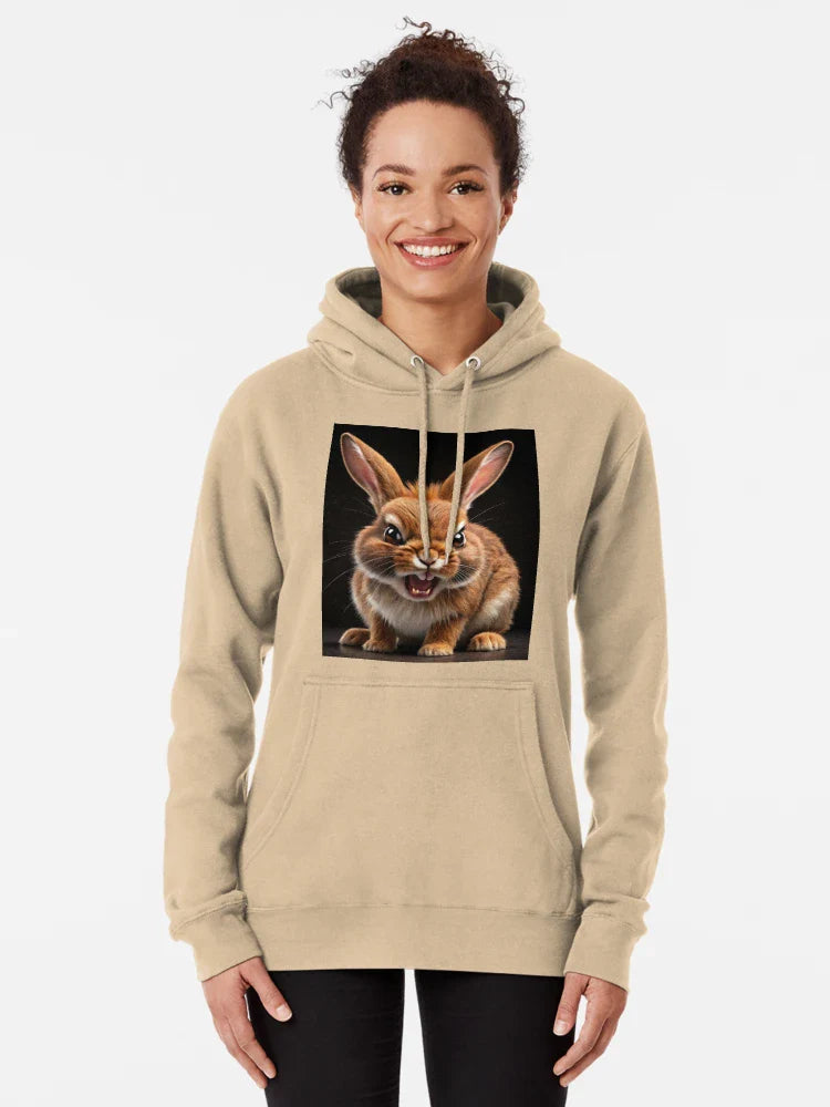 Brown Angry Bunny Bun Classic T-Shirt