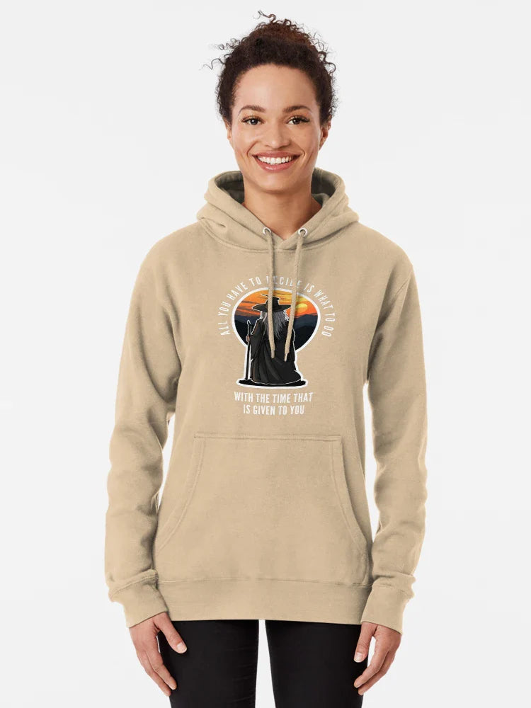 Old wizard watching the sunset - All you have to decide - Fantasy Classic T-Shirt