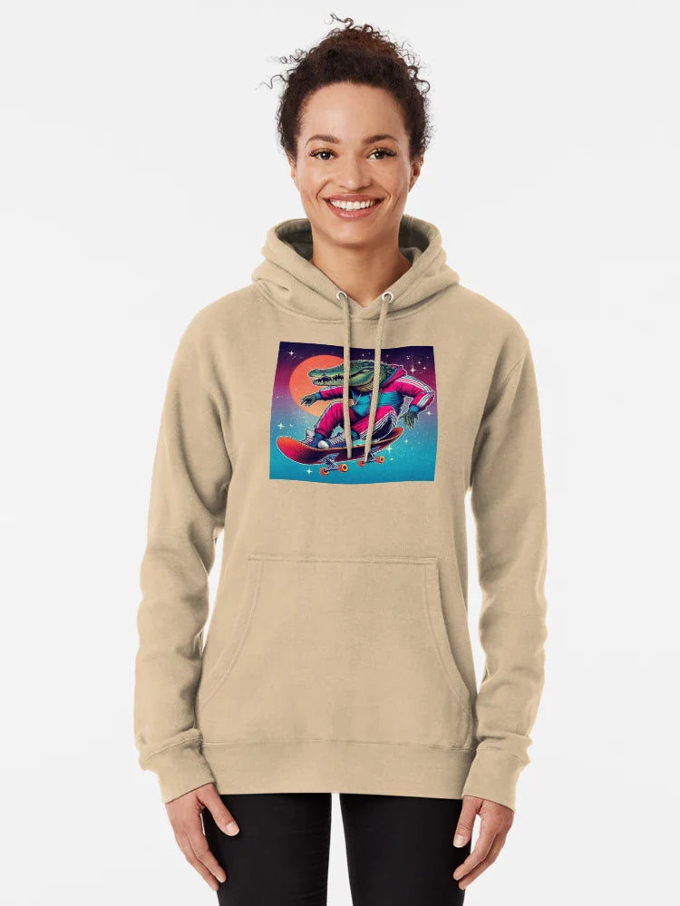 cute crocodile skateboarding Classic T-Shirt