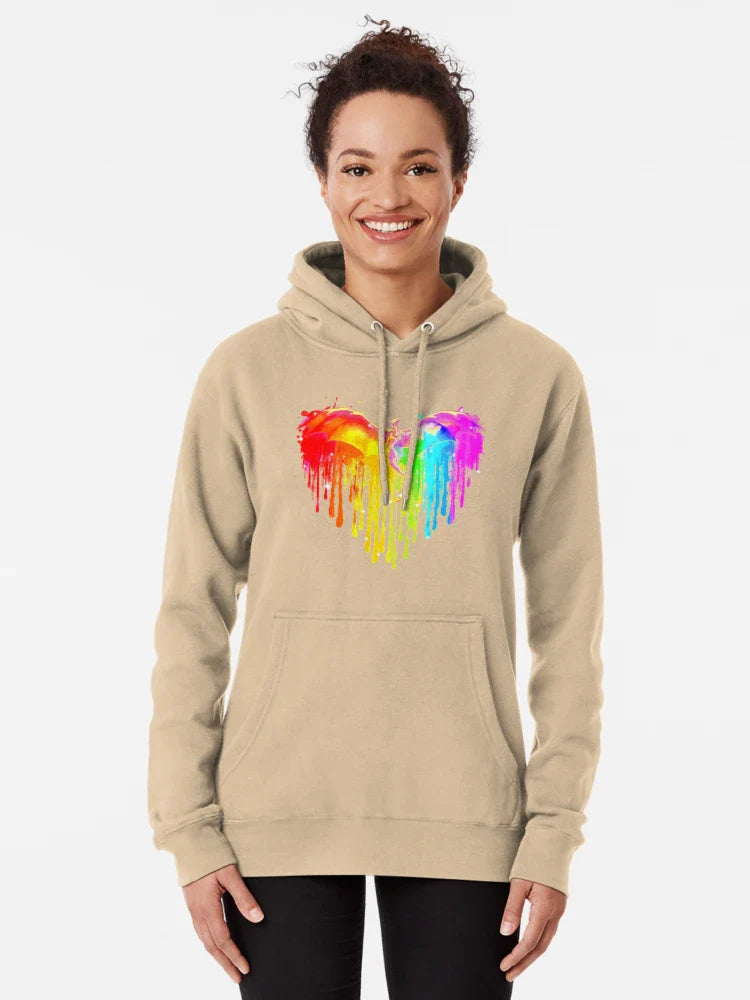 Dragon LGBT Heart Watercolor Classic T-Shirt