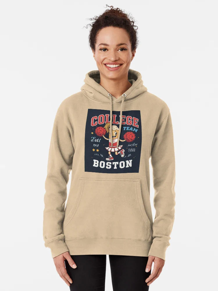 Boston College Cheerleader Pencil Cartoon Tee – Team Spirit Edition Classic T-Shirt