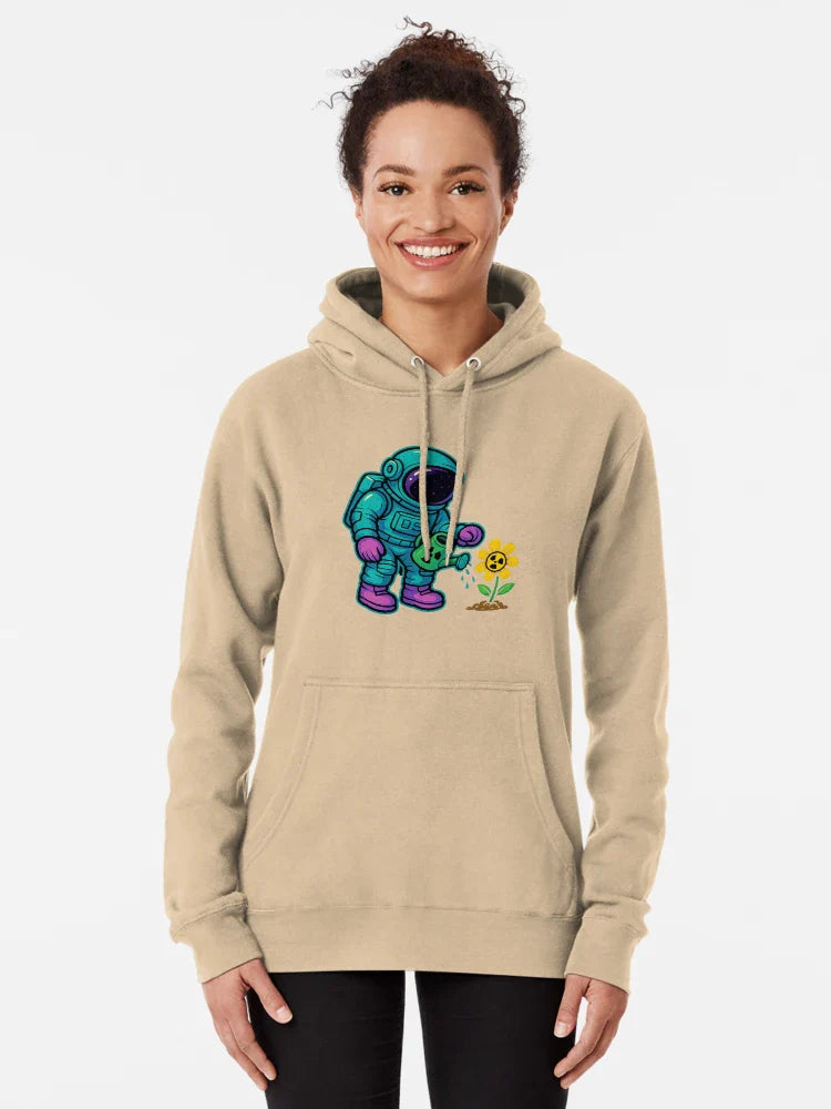 Toxic Astronaut Gardening – Radioactive Flower Sci-Fi Art – Dark Humor Space Design Classic T-Shirt