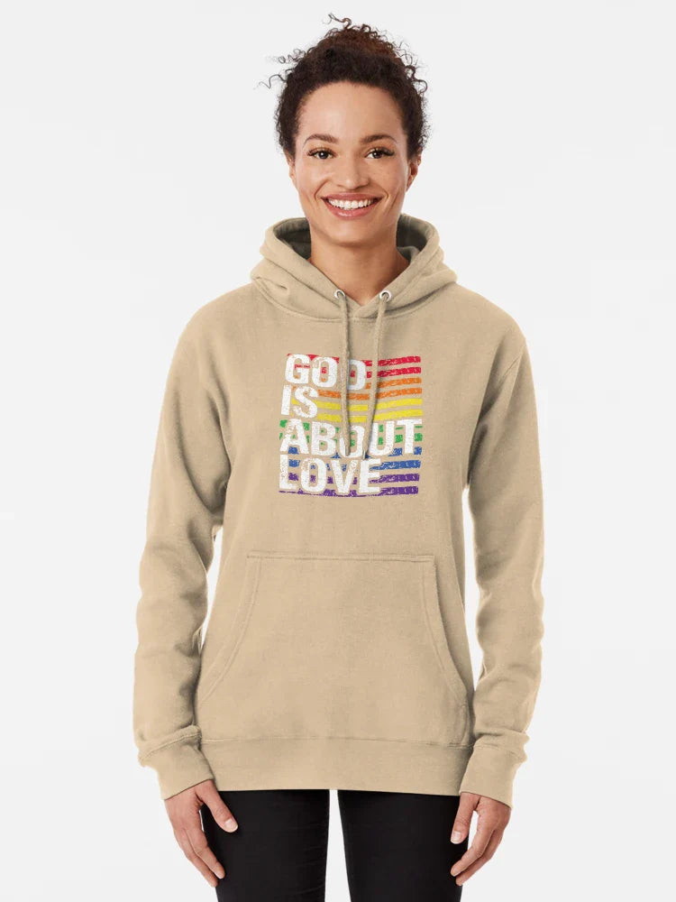 Gay Pride God Is About Love LGBT LGBTQ Ally Rainbow Support Classic T-Shirt