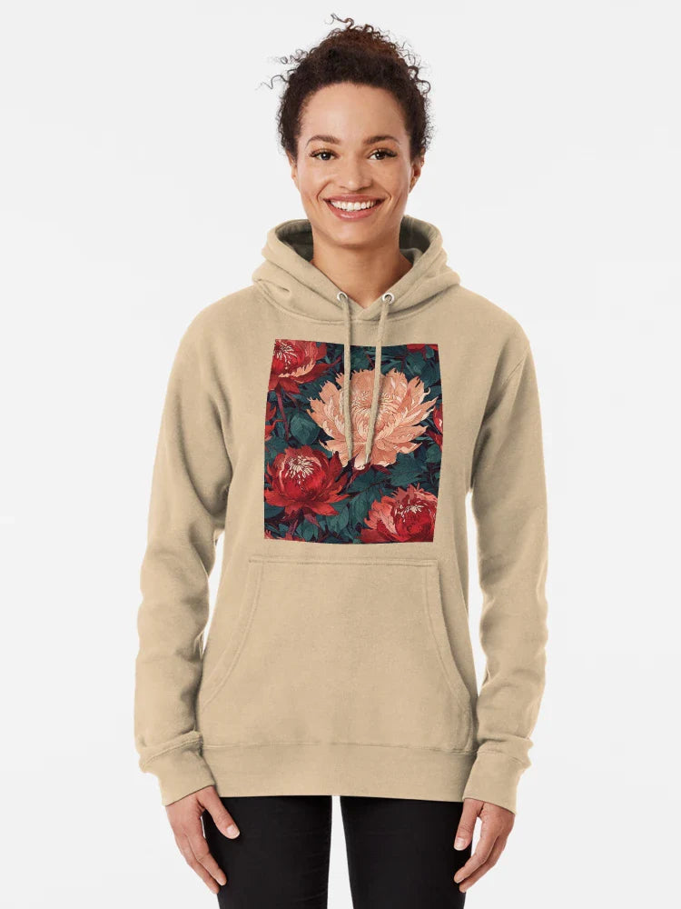 Red and Peach Flowers Classic T-Shirt