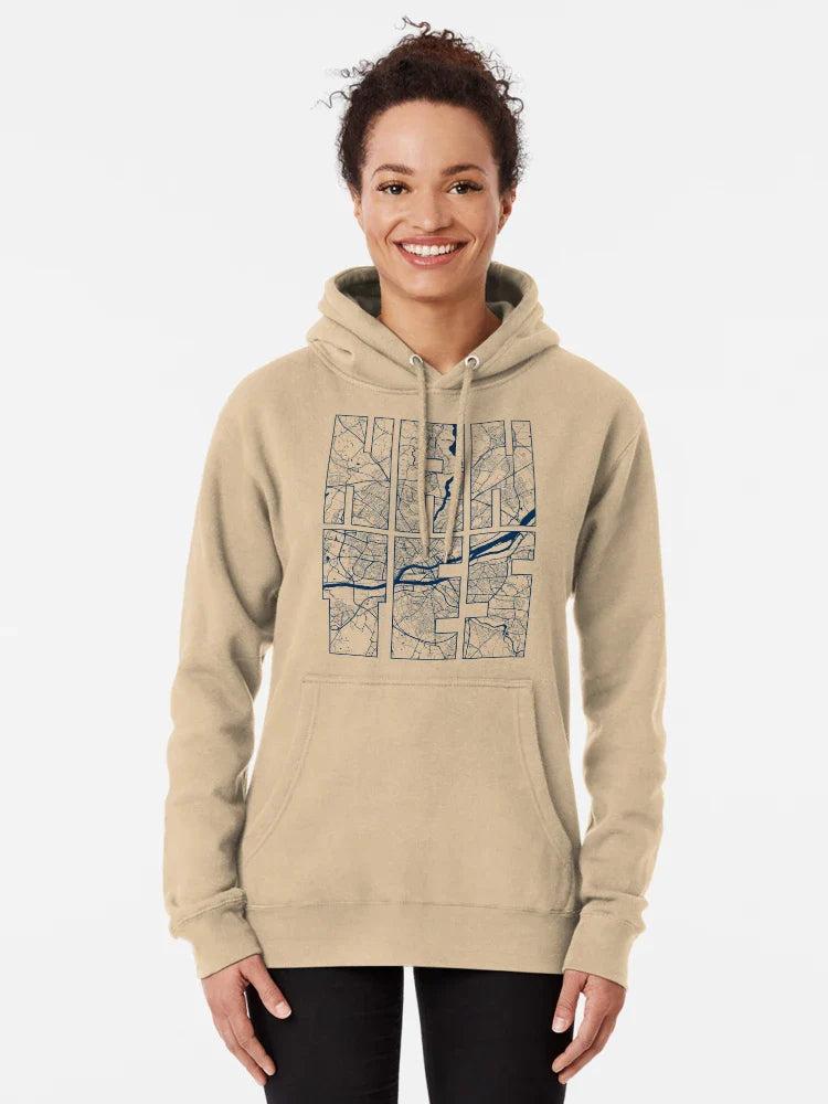 Nantes City Map of France - Coastal Classic T-Shirt