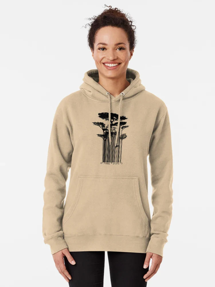 Barcode Trees Banksy style Street Art Classic T-Shirt