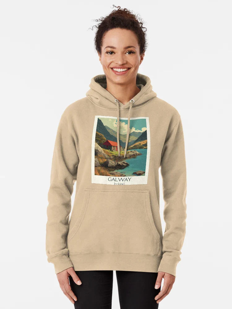 Galway Countryside Poster – Red Cottage in Highland Solitude Classic T-Shirt