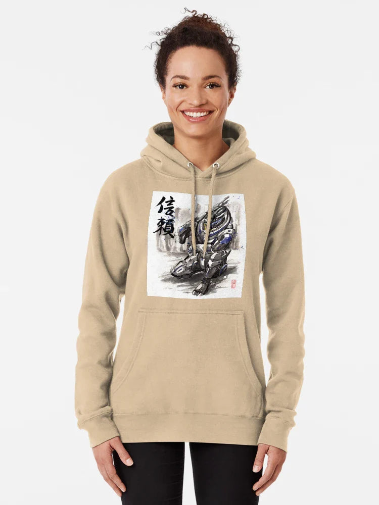 Mass Effect Garrus Sumie style with Japanese Calligraphy Classic T-Shirt