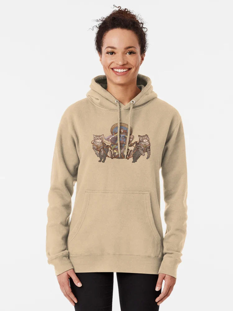 Freya Driving Her Cat Chariot Classic T-Shirt