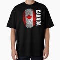 Canada Flag Fingerprint DNA Canadian by PartyShirts1