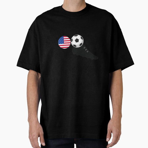American Soccer Vibes – Flag, Ball & Boot Combo by thesmilngnature