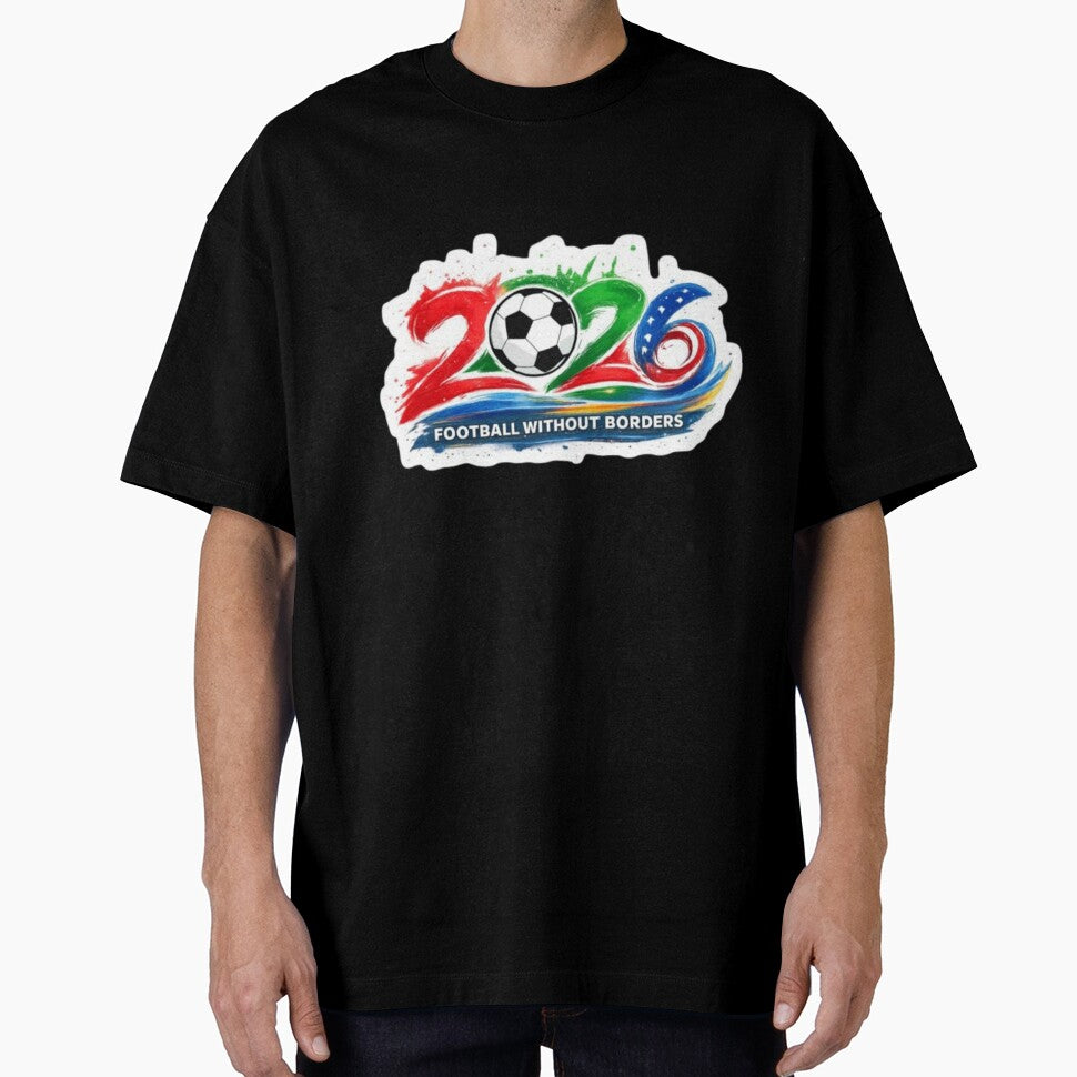 Football Without Borders" 2026 Artistic Logo by Bulk store