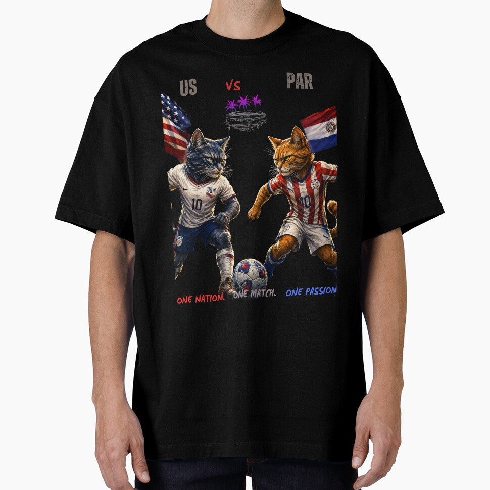 USA vs PARAGUAY Soccer Cats 2026 - Funny Cat  Match by nexargraphics
