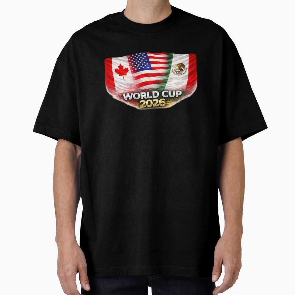 World Cup 2026 North America Flags Design – USA Canada Mexico Soccer Fan Graphic by RolMerch