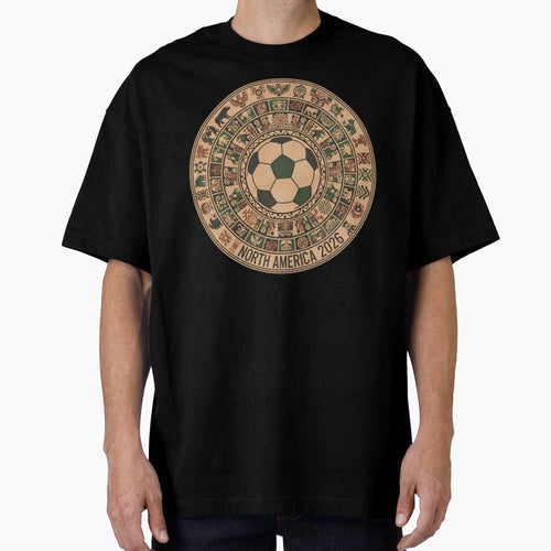 Ancient North America 2026 Soccer T-Shirt - Hieroglyphic World Cup Tee - Indigenous Cultural Football Design by Lukzol