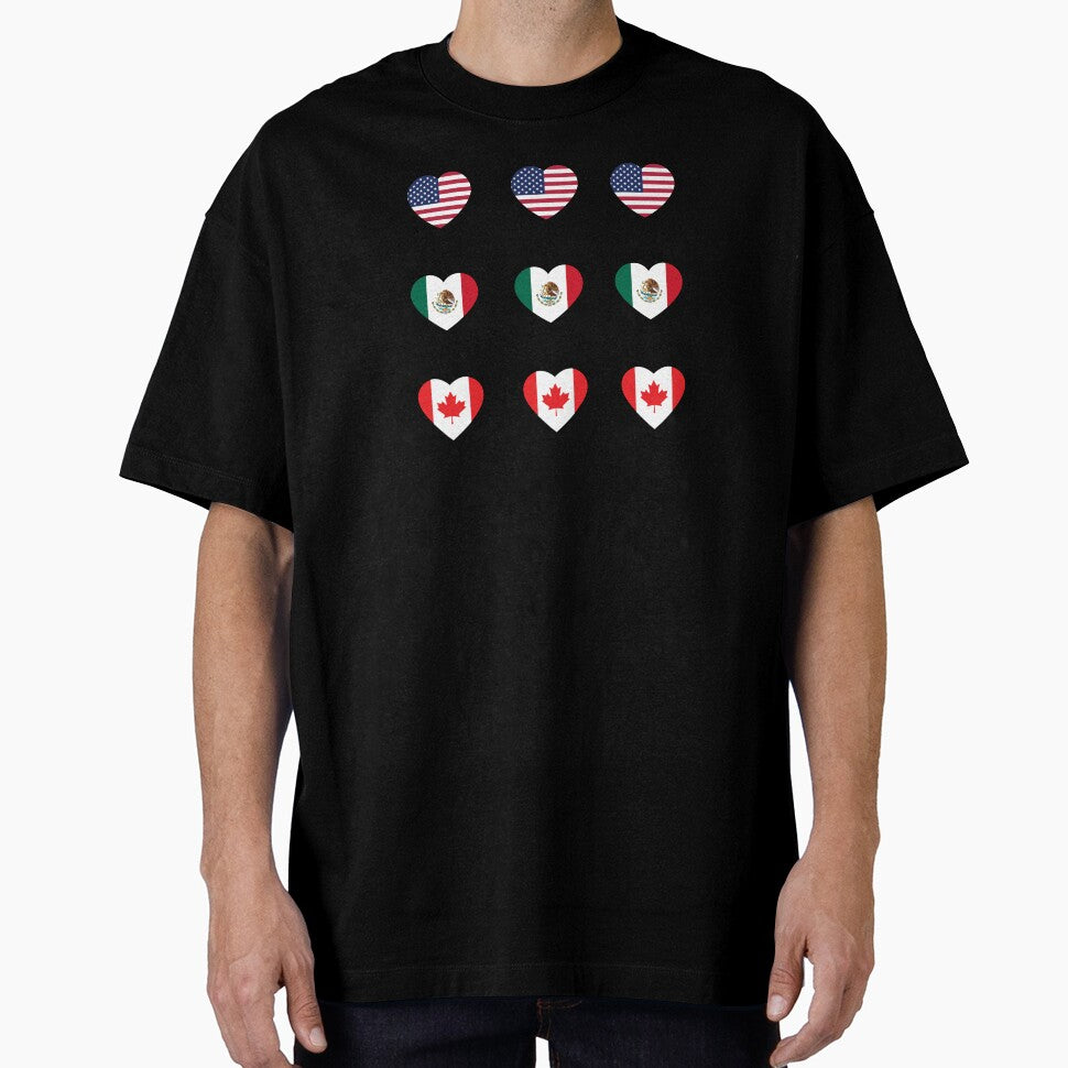 North America Heart Flags Sticker Pack by Croquis & Delight