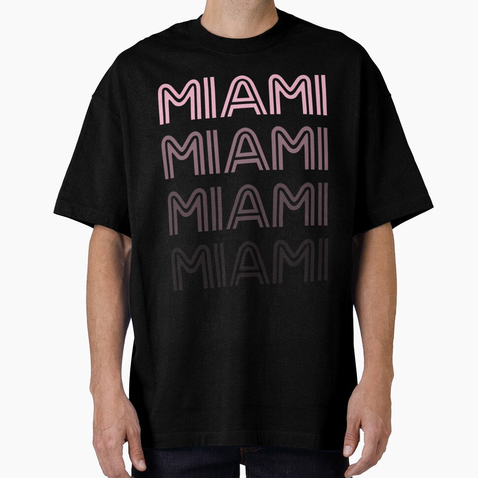 Miami Soccer Retro Style Color Fade Futbol Club by equabdashblanx