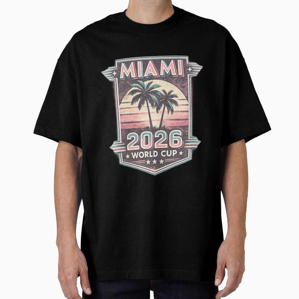 Miami 2026 Retro World Cup Tee by ArthUpscale