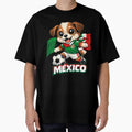 Mexican Flag Soccer Dog Puppy Football Fan Design by Tsugraf Designs