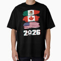 USA Canada Mexico Flag 2026 Cup Brush Art by dudelinart