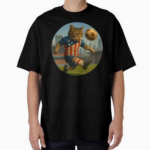 American Soccer Cat – USA Inspired Power in New York by Zouky.art