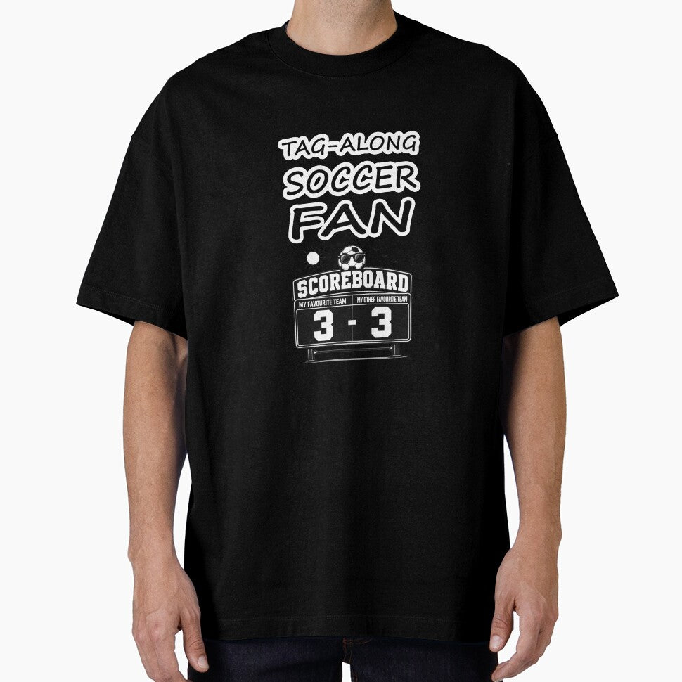 Tag-Along SOCCER FAN and Soccer Scoreboard Humor by Beachy
