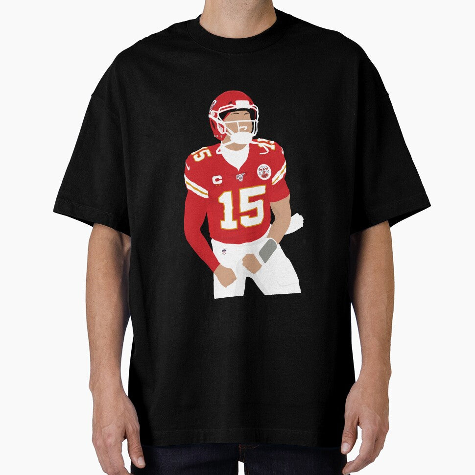 Patrick Mahomes football illustration by ArlemUnivers