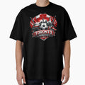 Toronto Soccer Design Canada Football Graphic Shirt Maple Leaf Toronto Skyline Fan Art Sports Tee Gift for Soccer Fans by GarnerSupplyCo