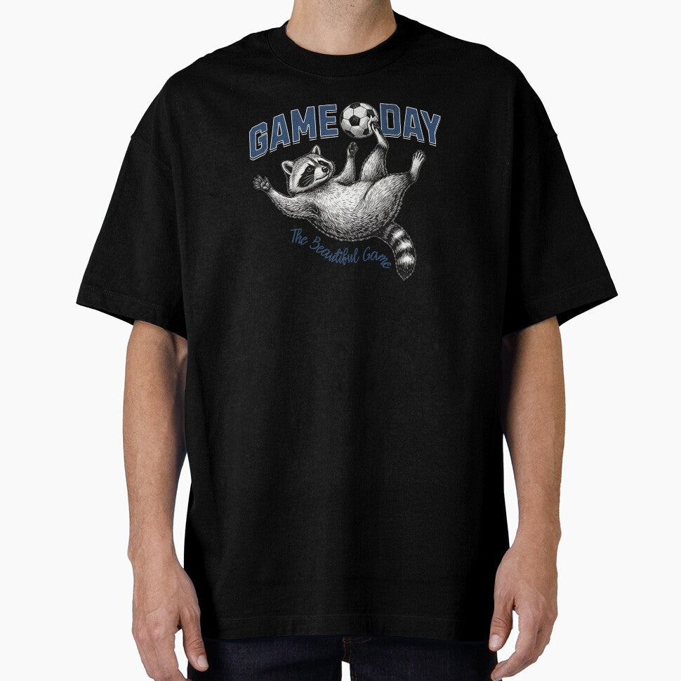 Raccoon Soccer Game Day The Beautiful Game by EvrmoodCo