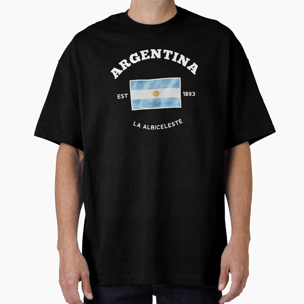 Argentina Football Vintage Athletic Aesthetic - Classic Retro La Albiceleste by sam0471
