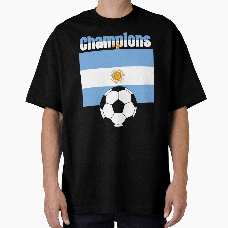 Argentina Champions Soccer Flag | Football Fan World Cup Design by Karim-Karem