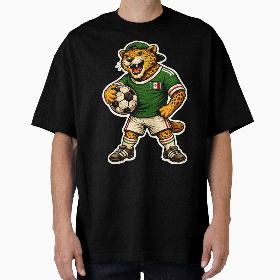 Mexico Jaguar Soccer Sticker – Vintage Football Mascot 2026 by randomdesignsnearme