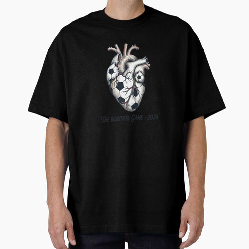 Anatomical Soccer Heart Shirt, The Beautiful Game 2026 Tee, Soccer Lover Gift, Football Passion Graphic, Artistic Sports T-shirt by Zion by Carvalho