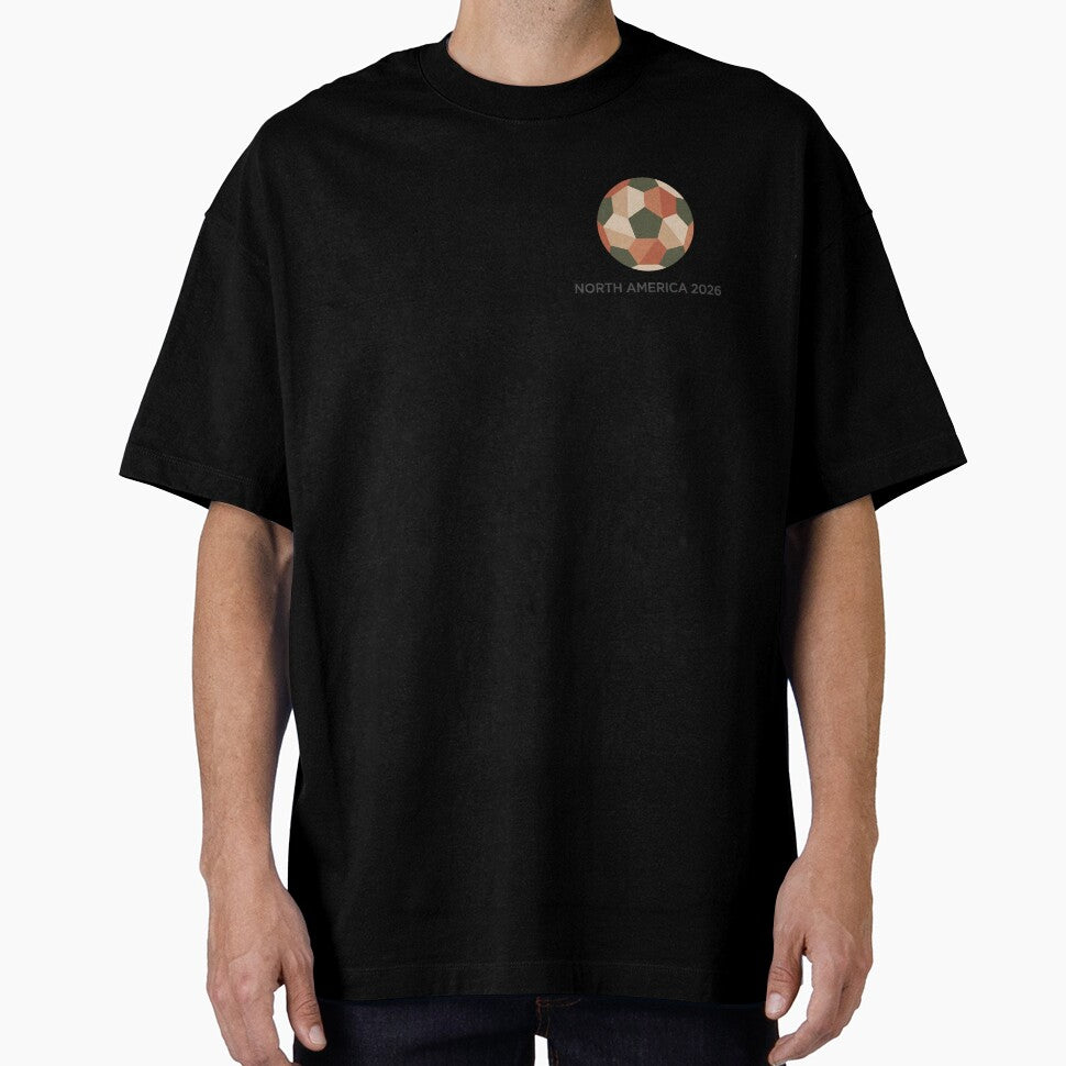 Minimalist 2026 World Cup Soccer T-Shirt - Geometric North America Football Tee - Modern Aesthetic Streetwear by Lukzol