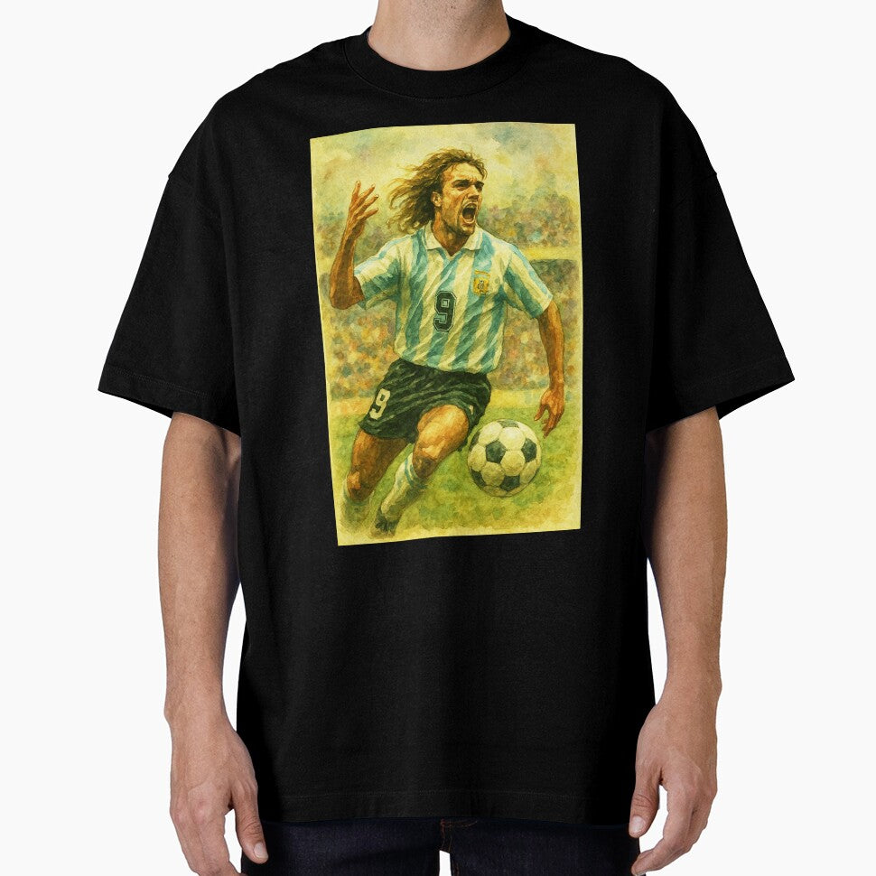 Gabriel Batistuta Classic Football Legend by Sarcastic designs