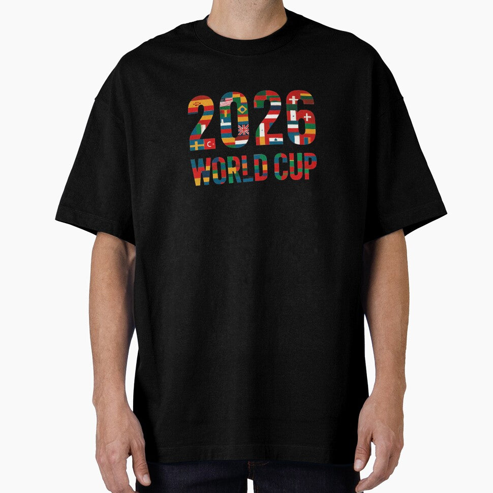 2026 World Cup Flags Typography by Khadigadesings