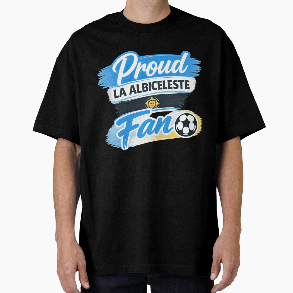 Proud La Albiceleste Argentina Football Fan by Sizzorize