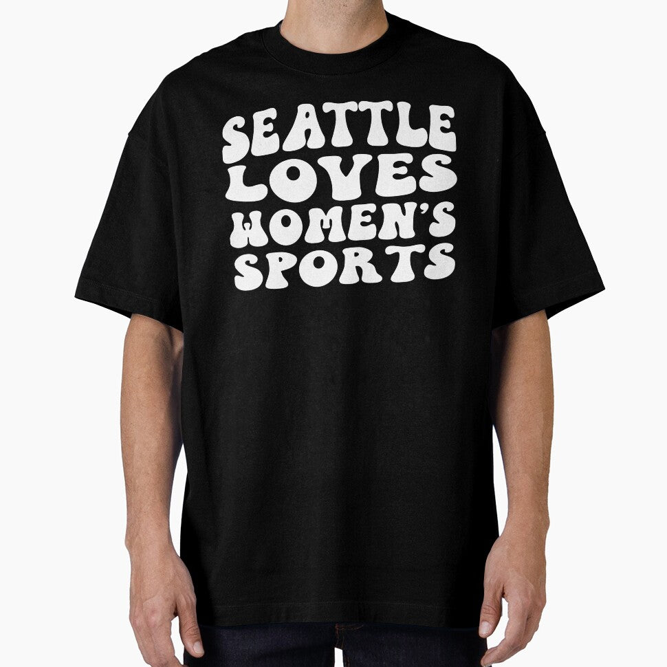 Seattle Loves Women's Sports Groovy by coffeepolicy