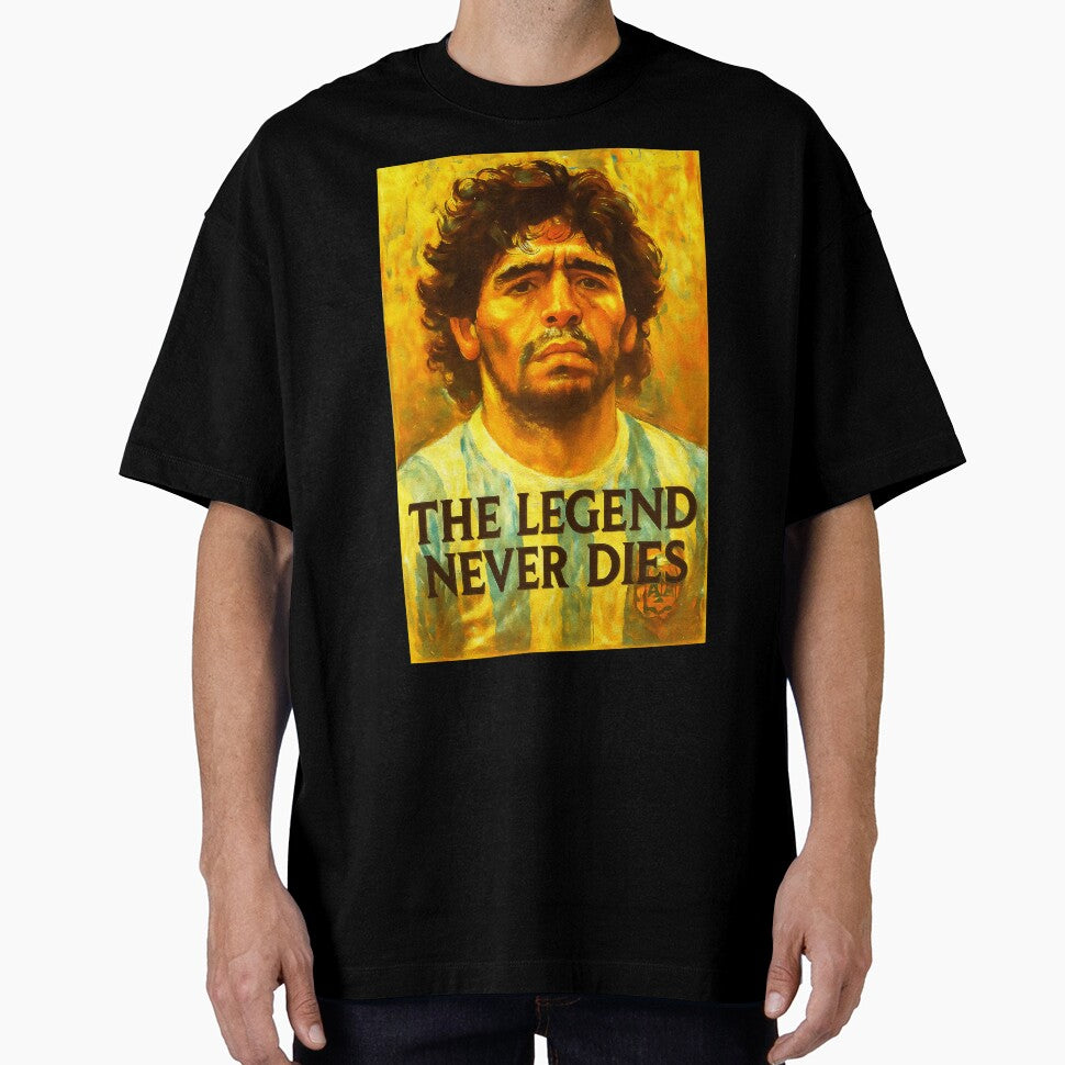 Diego Maradona Legend Never Dies by Sarcastic designs