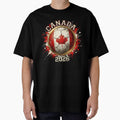 Canada 2026 Soccer - Paint Splash Flag Ball & Maple Leaf by Imaginationbeyond