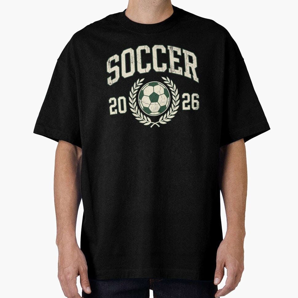 Vintage Soccer 2026 Collegiate Varsity Badge by TeNovaStudio