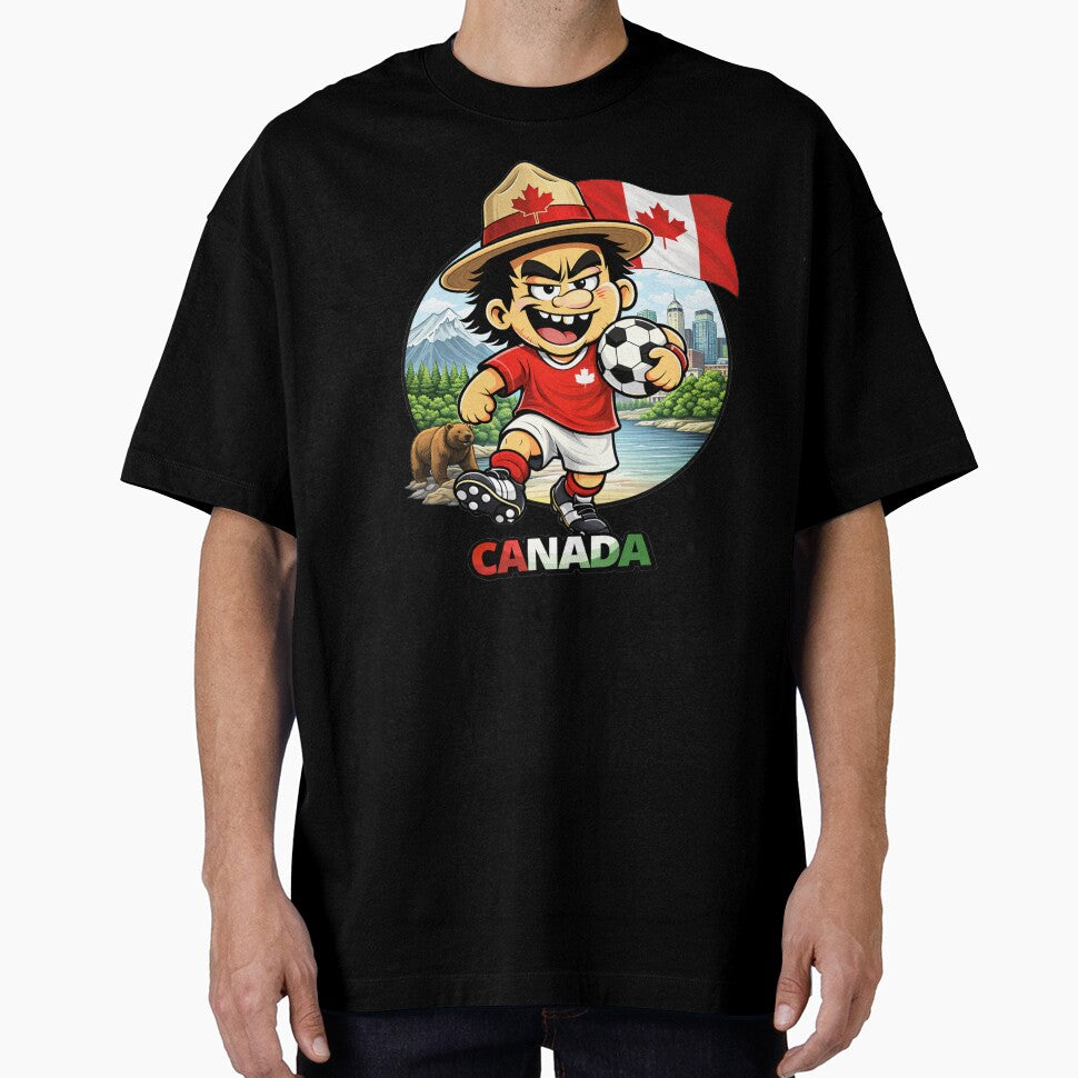 Canada Soccer Fan Cartoon Shirt by theKcodeHQ