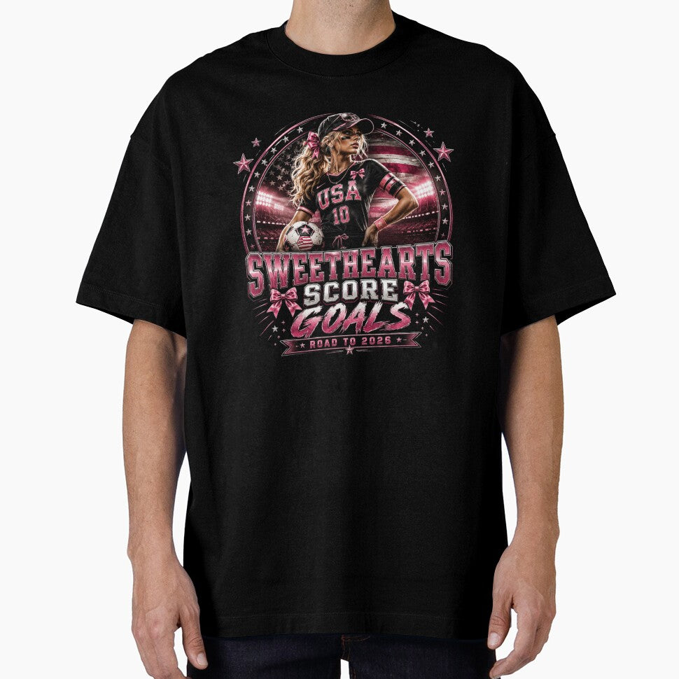 Sweethearts Score Goals | Coquette Soccer Girl Road To 2026 Sports Fashion Design by Prime legend