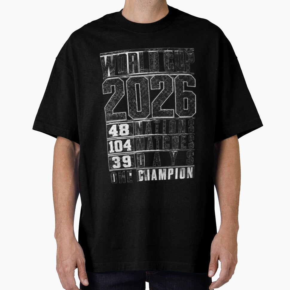 World Cup 2026 Vintage Football Statistics T-Shirt by ArthUpscale